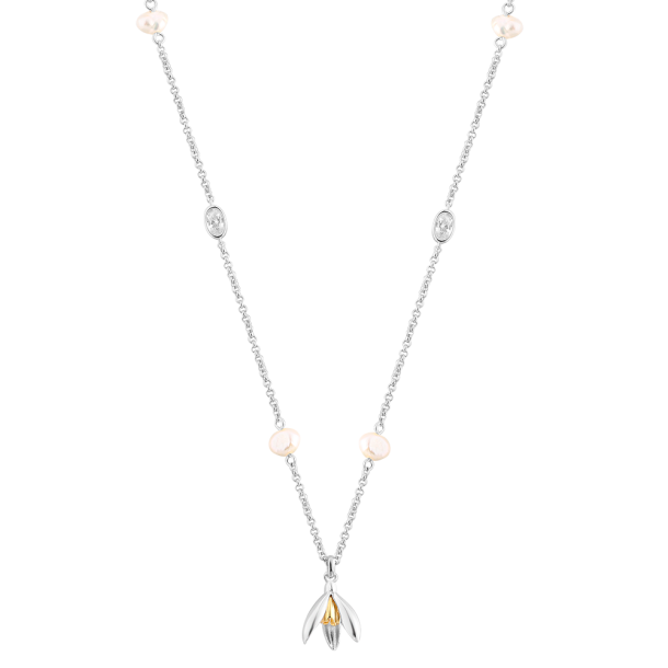 Vinterg�k Halsk�de Med Perler &amp; Sten