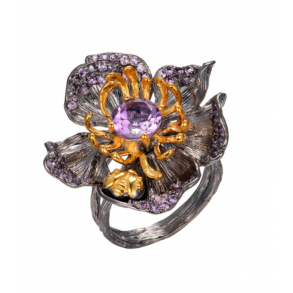 Stor Blomster Ring Med Mariehne